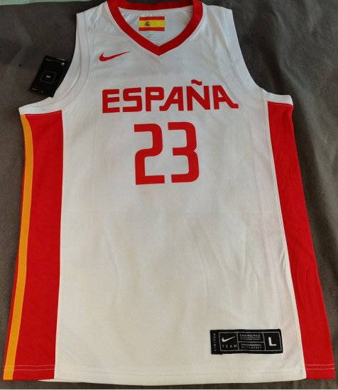 23 LLULL Spain FIBA Basketball world cup jersey white